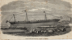 Launch of the Iron Steam-ship 'Atrato,' at Greenock